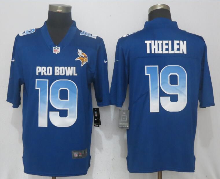 Men Minnesota Vikings #19 Thielen Blue New Nike Royal 2018 Pro Bowl Limited NFL Jerseys->pittsburgh steelers->NFL Jersey